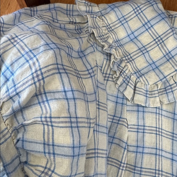 Doen Sparrow Top in Blue Meadowlark Plaid size Small - Picture 17 of 17